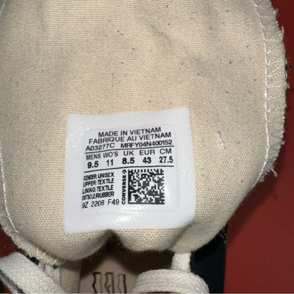 Converse Shoes Womens 11 Mens 9.5 Black Chuck AT-CX Platform Sneakers NE - Picture 2 of 8